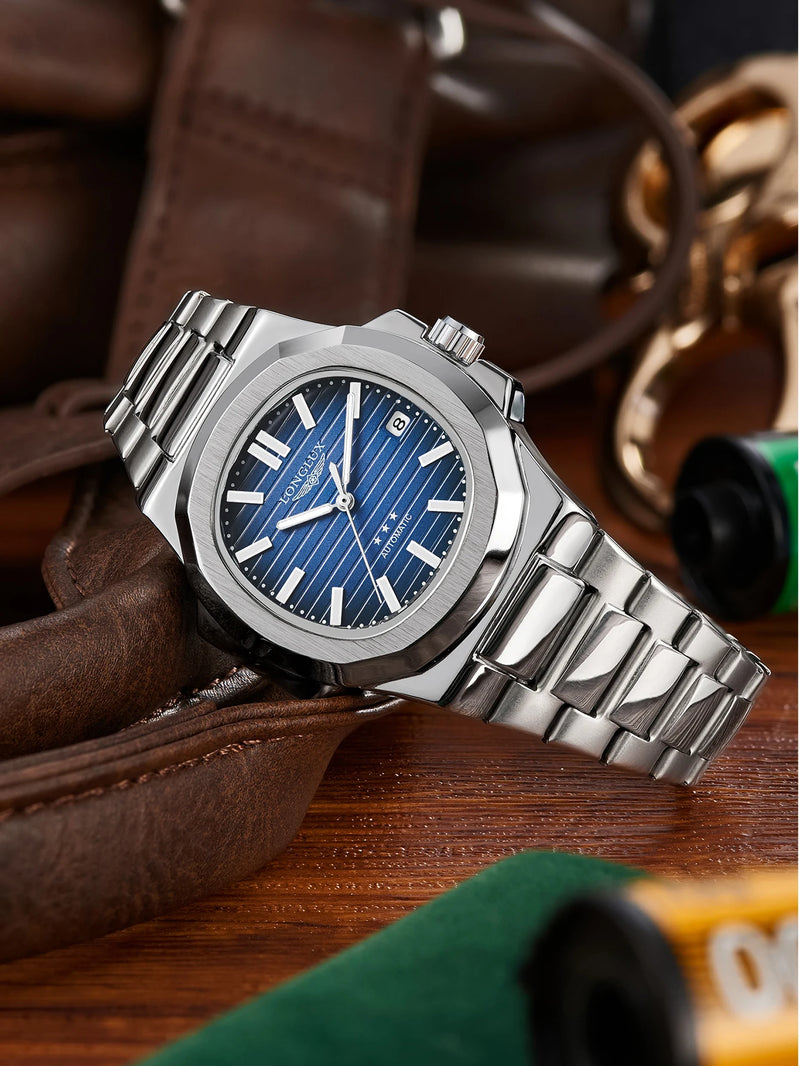 Cronox · Reloj automático octogonal con fecha