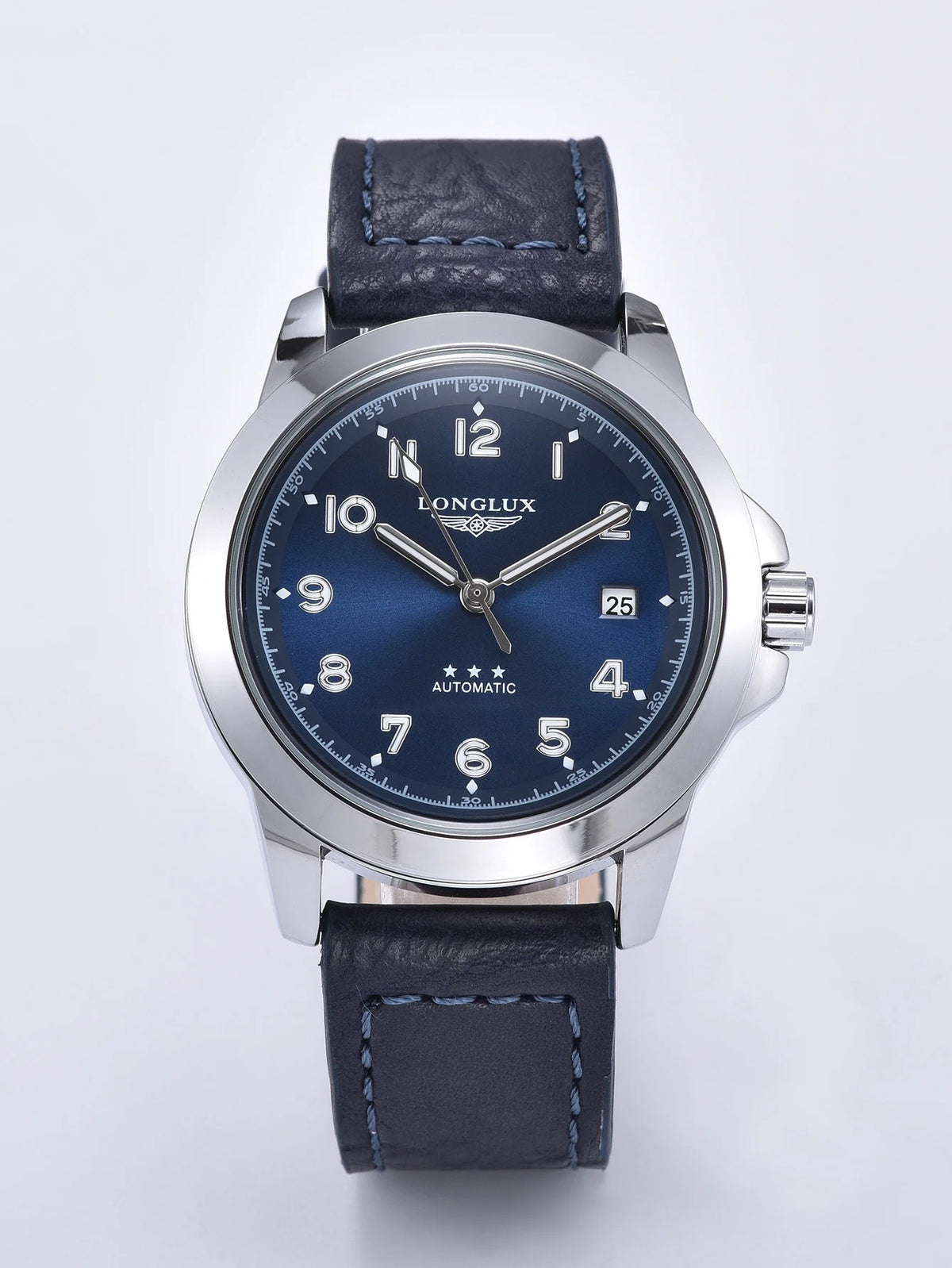Reloj automático Aviator, acabado azul
