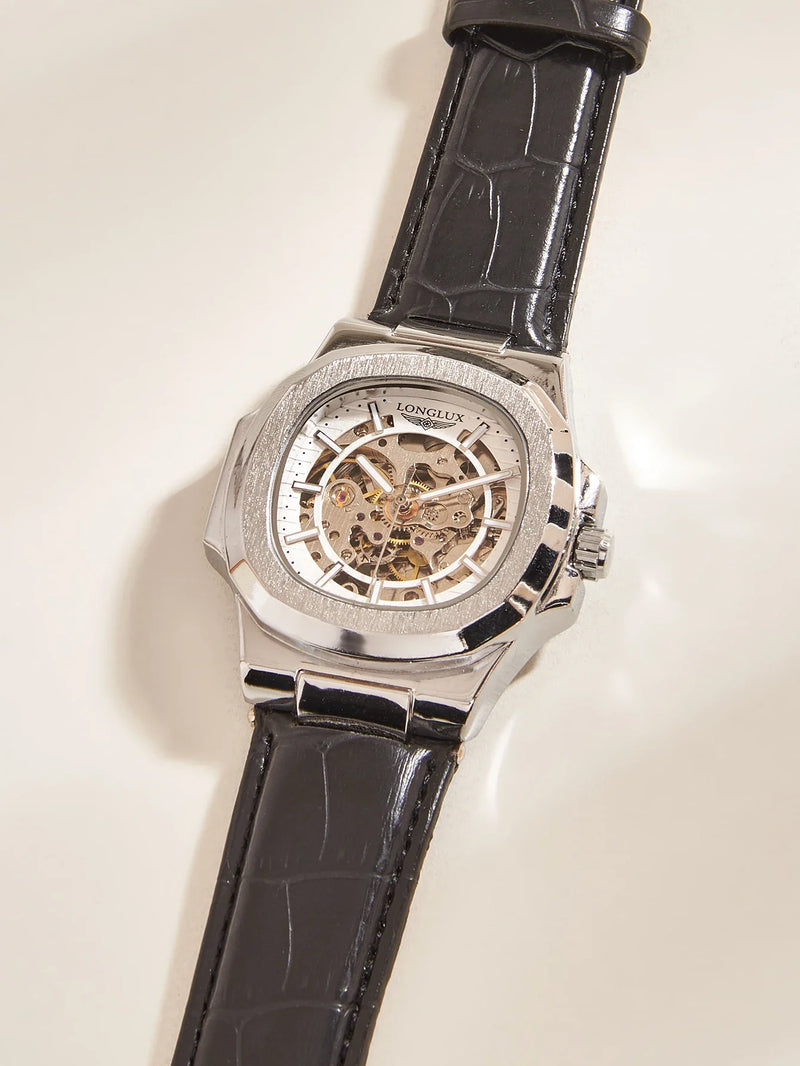Monarch · Reloj automático esqueleto con correa
