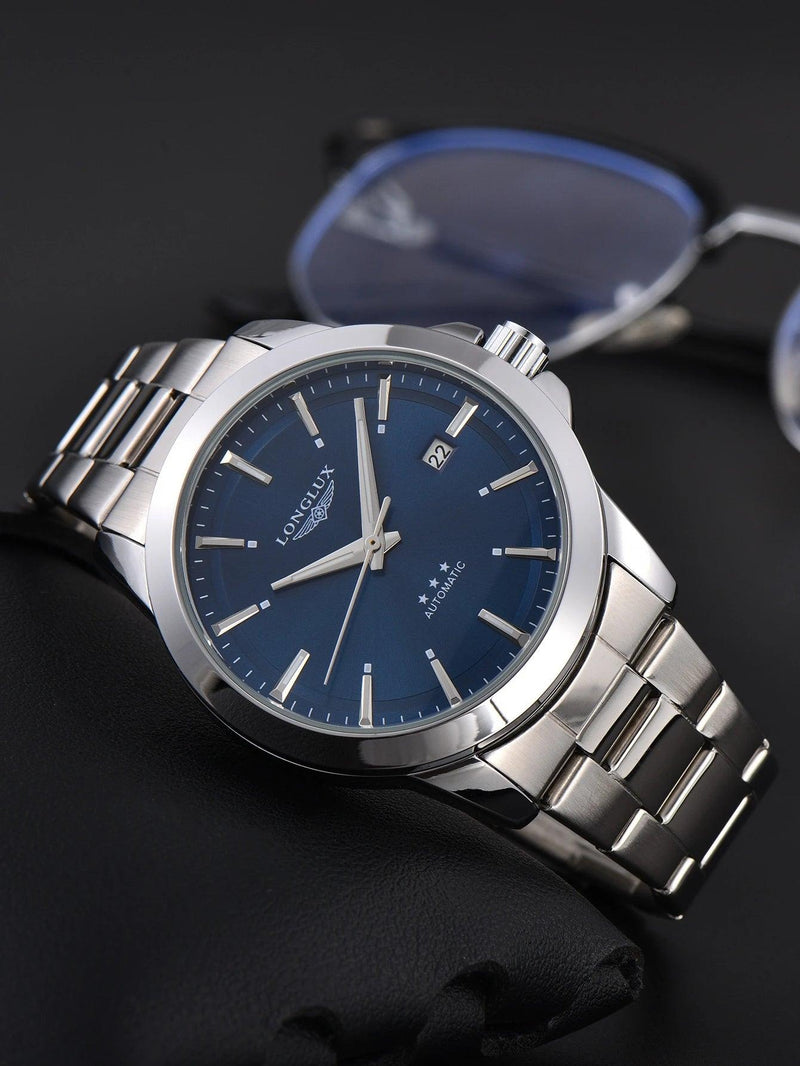 Longlux · Reloj automático minimalista con fecha